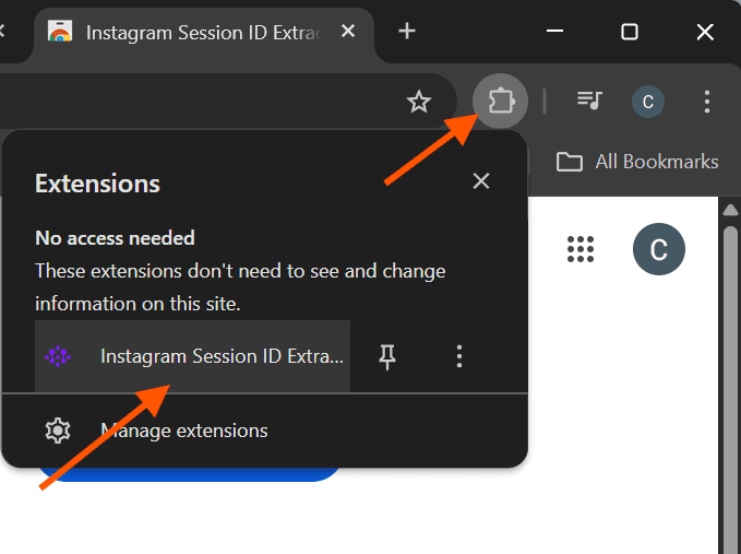 Add to Chrome button